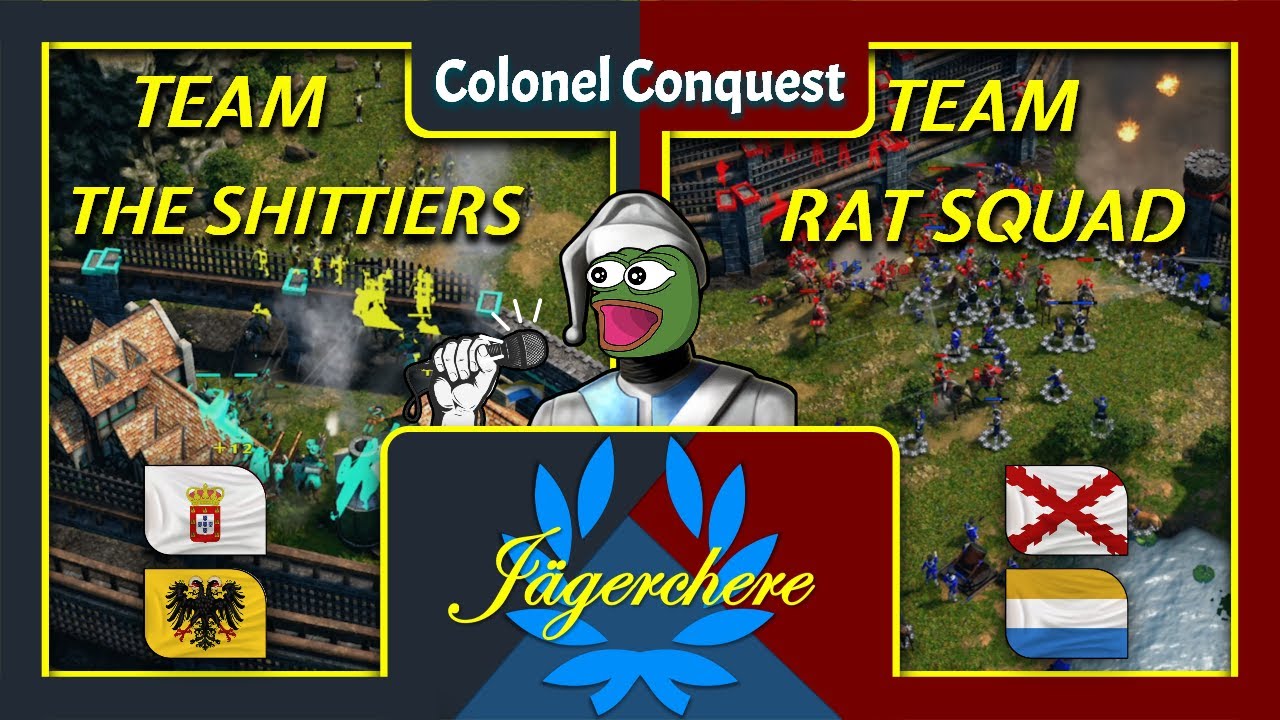 Rat Squad vs The Shittiers | $500 Colonel Conquest Casting | Game 2 | AOE III: DE