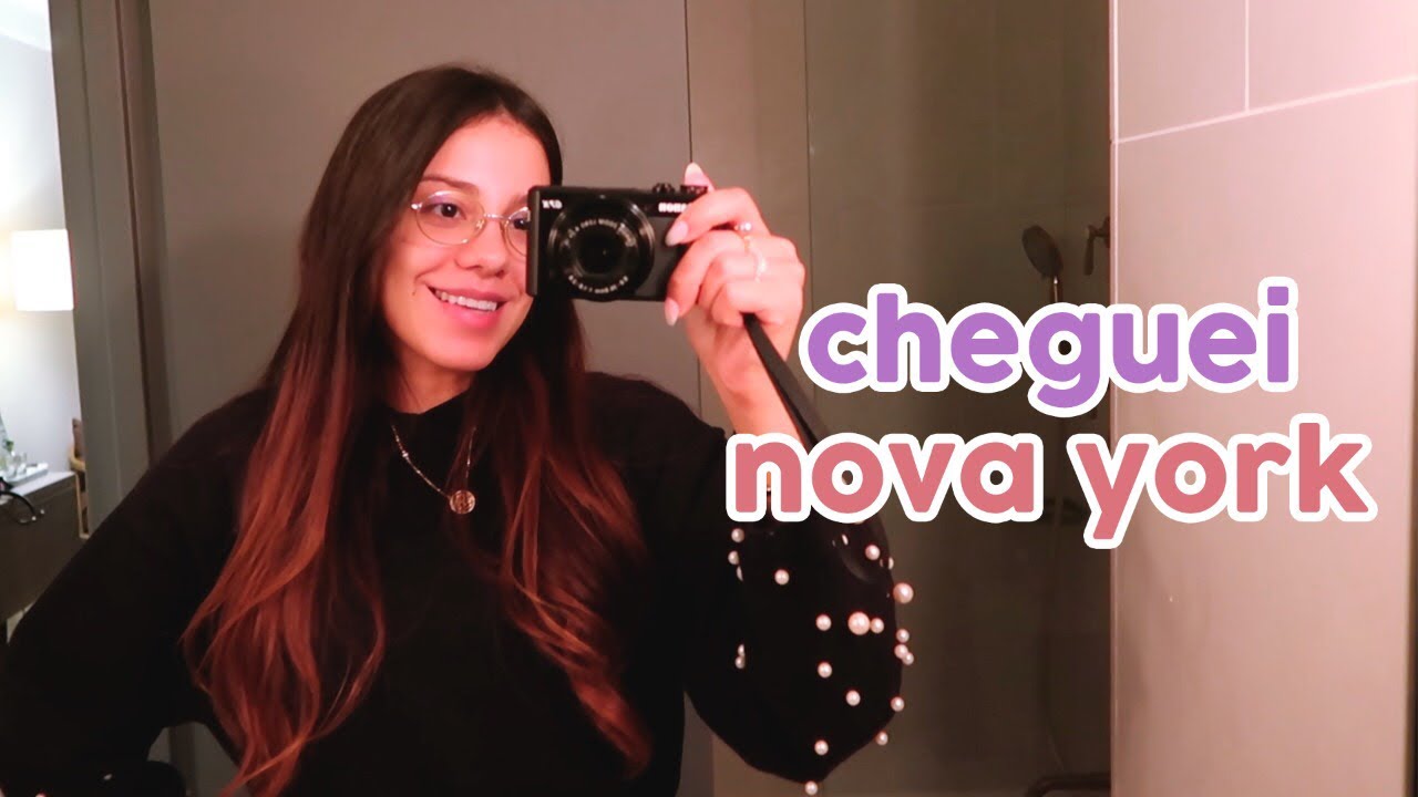 CHEGUEI EM NOVA YORK + Tour Pelo Quarto de Hotel