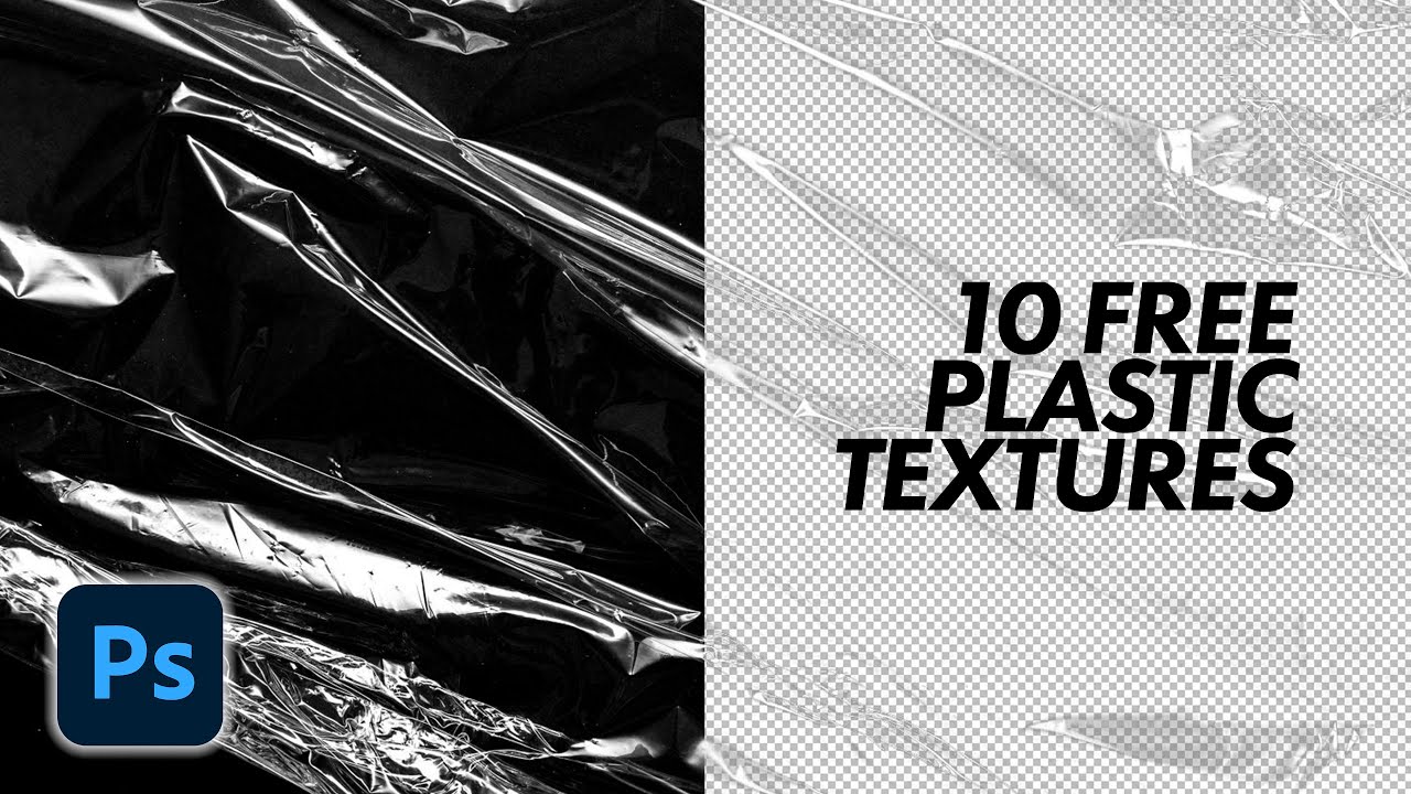 Photoshop Tutorial Remove Black Background Plastic Texture JPEG to PNG | Free Texture Pack
