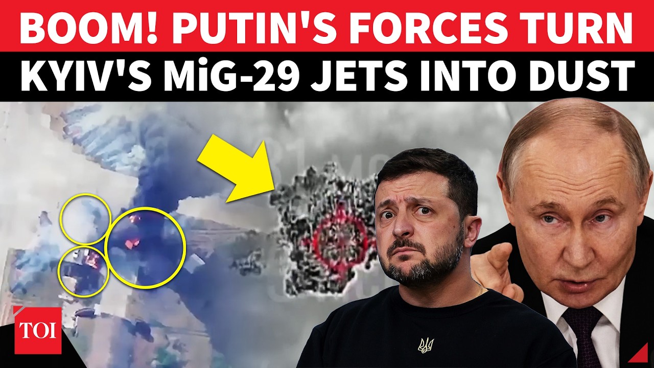 'Blown To Pieces...': Russia DESTROYS Ukraine's MiG-29s Right Before Takeoff, 'NO ESCAPE FOR KYIV'