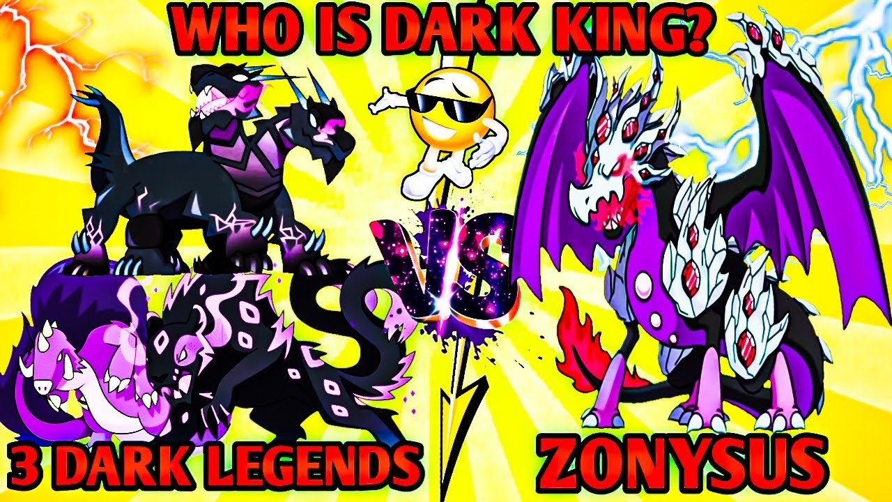 Zonysus Vs 3 Dark Legends Battle In Dynamons World 😍|Who Is Dark King😈|Dynamons World