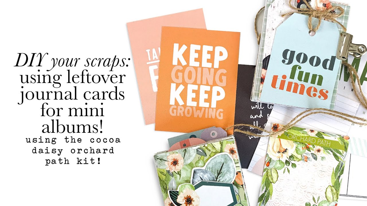 DIY Your Scraps: Using Leftover Journaling Cards to Make 3x4 Mini Accordion Albums