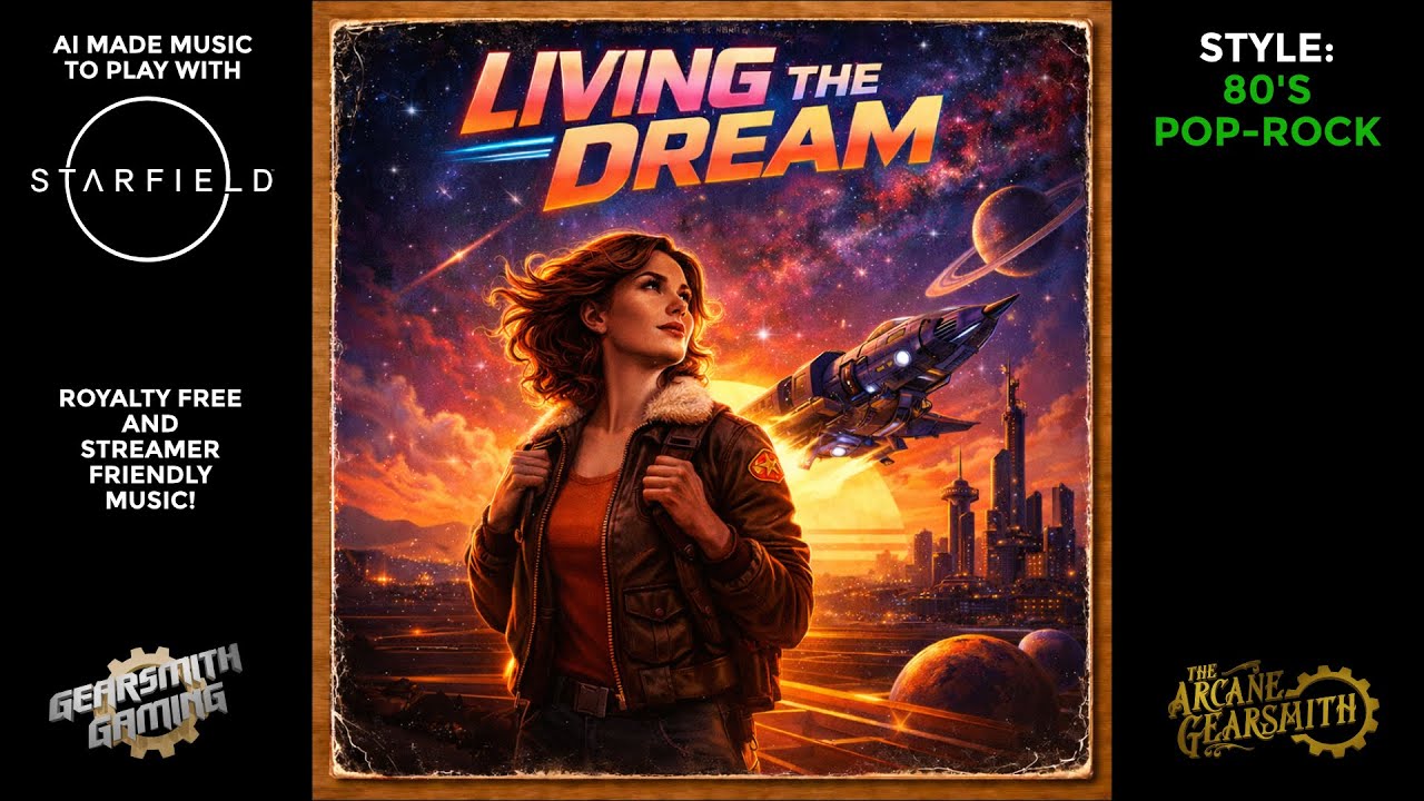 Living the Dream - AI Music to play with Starfield - 80's Pop-Rock