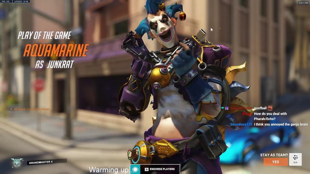 Вот как выглядят 2000 часов на Крысавчике в Overwatch 2 — POTG! Геймплей AQUAMARINE JUNKRAT
