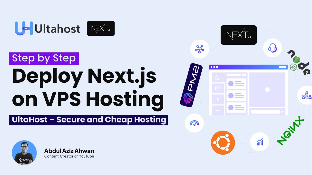 How to Deploy Node.js Next.js Application on a VPS Ubuntu Server using UltaHost | Secure & Cheap