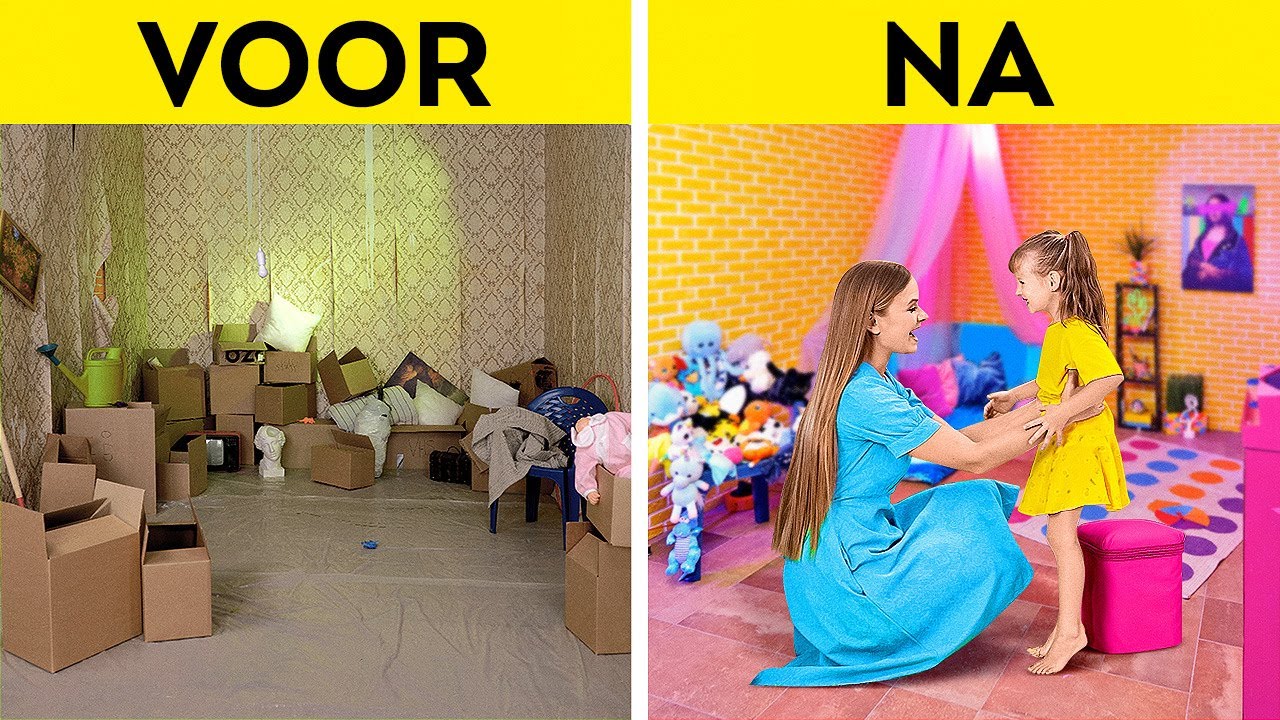 MAKE-OVER VAN TIENERKAMER || Fantastische DIY decoratie ideeën