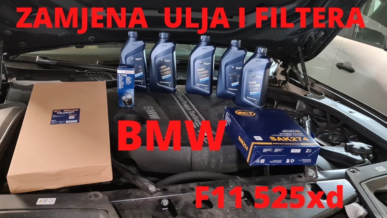 BMW F10/11 zamjena ulja i filtera