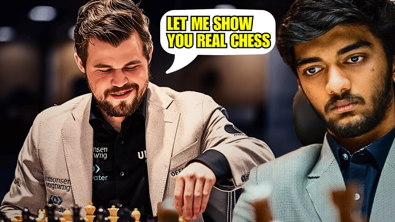 Magnus Carlsen plays CRAZY BENKO GAMBIT against World Champion Gukesh D in Blitz