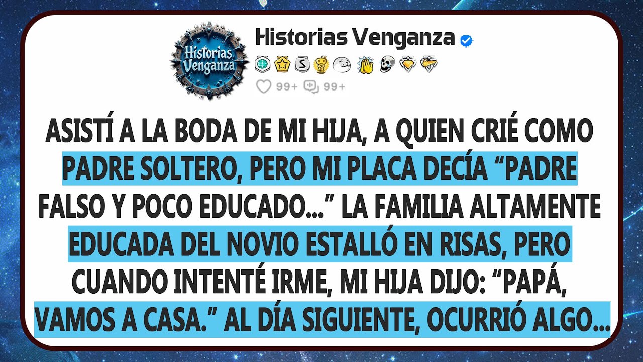 En la boda de mi hija, la familia del novio me llamó “de baja escolaridad” y ella hizo lo impensable