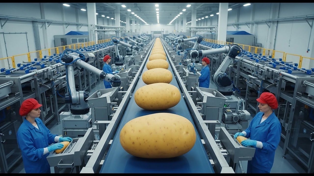 Inside a Modern Potato Chip Factory | How Chips Are Made from Farm to Bag (Full Process)