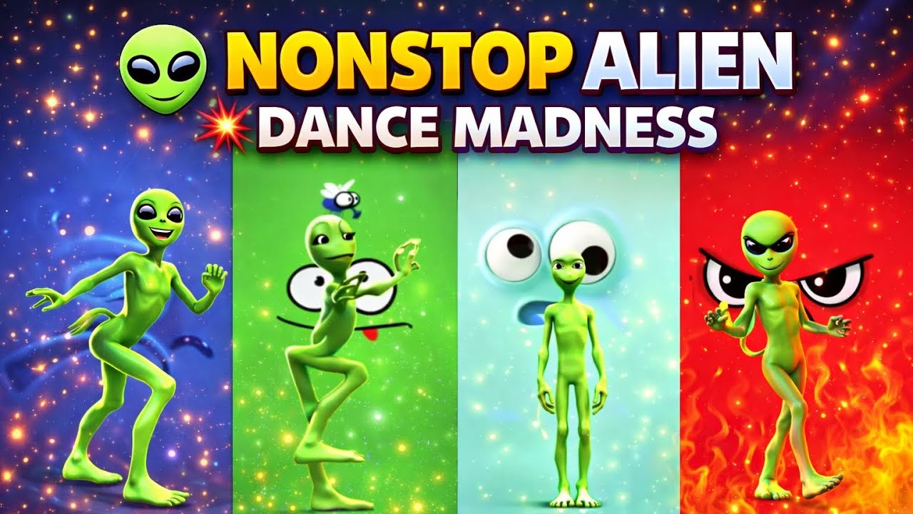 👽💥 Nonstop Alien Dance Madness