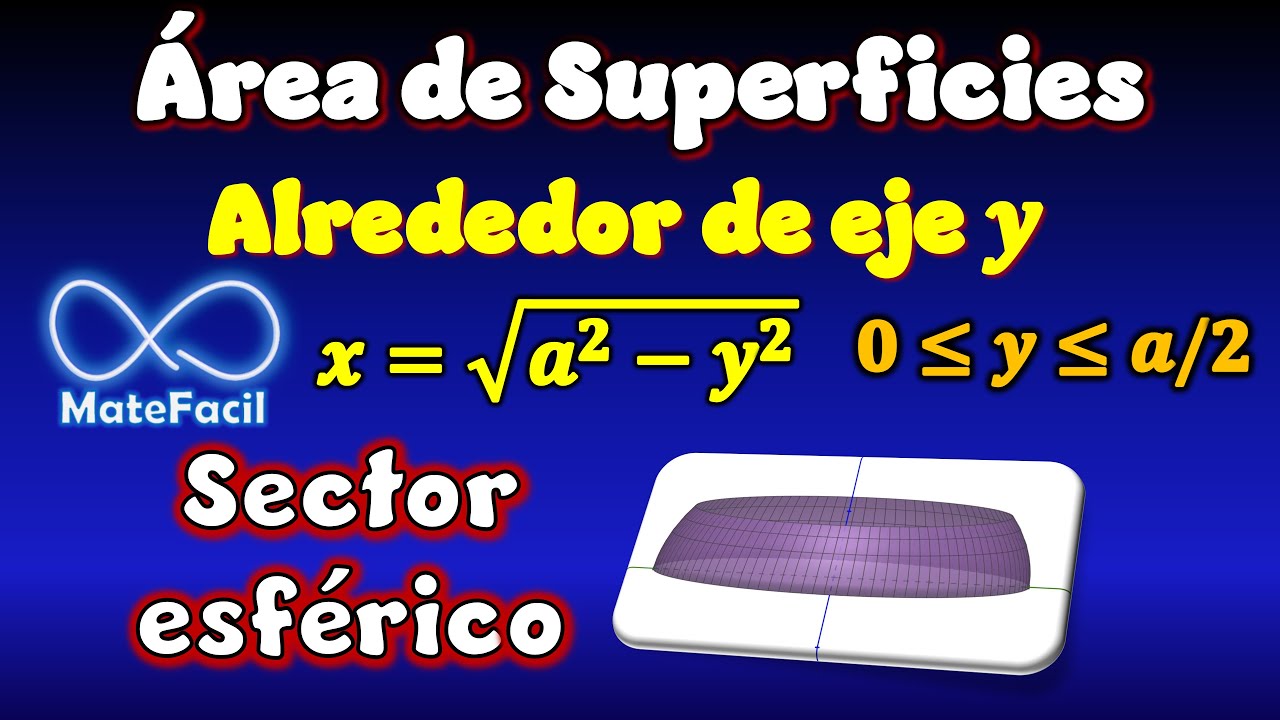 Área de Superficie de Revolución (Ejemplo 10) Alrededor de eje Y. Con integrales y derivadas