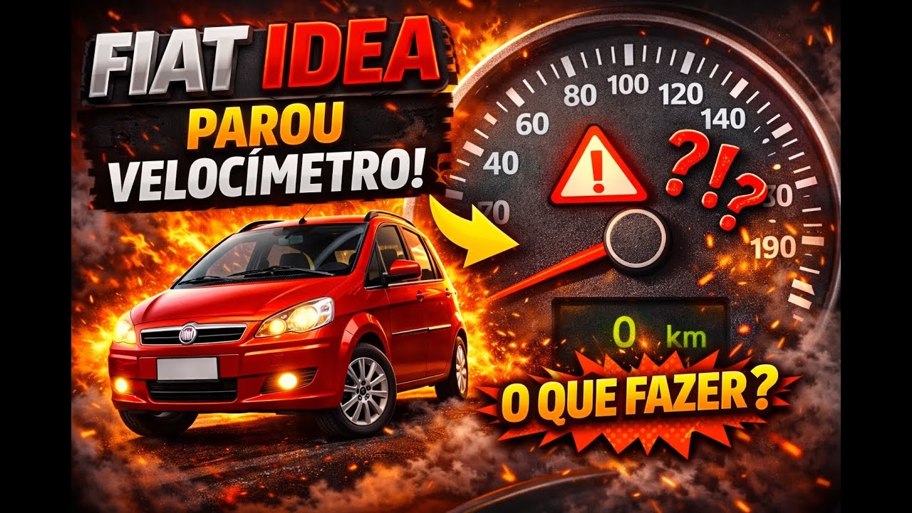 FIAT NÃO MARCA VELOCIDADE. VELOCÍMETRO PARADO