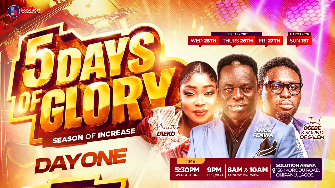 SEASON OF INCREASE | DR. AMOS FENWA | DAY 1 OF 5 DAYS OF GLORY