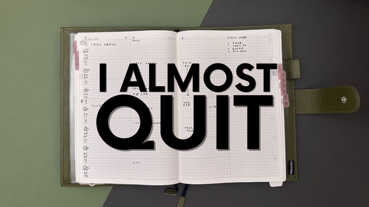 I Almost Quit | May 12-18 Plan With Me