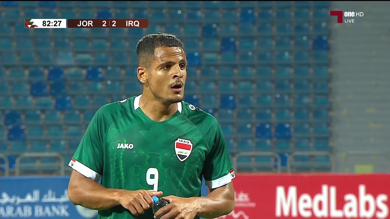 علي الحمادي  يدخل احتياط ويسجل هدف ضد الأردن