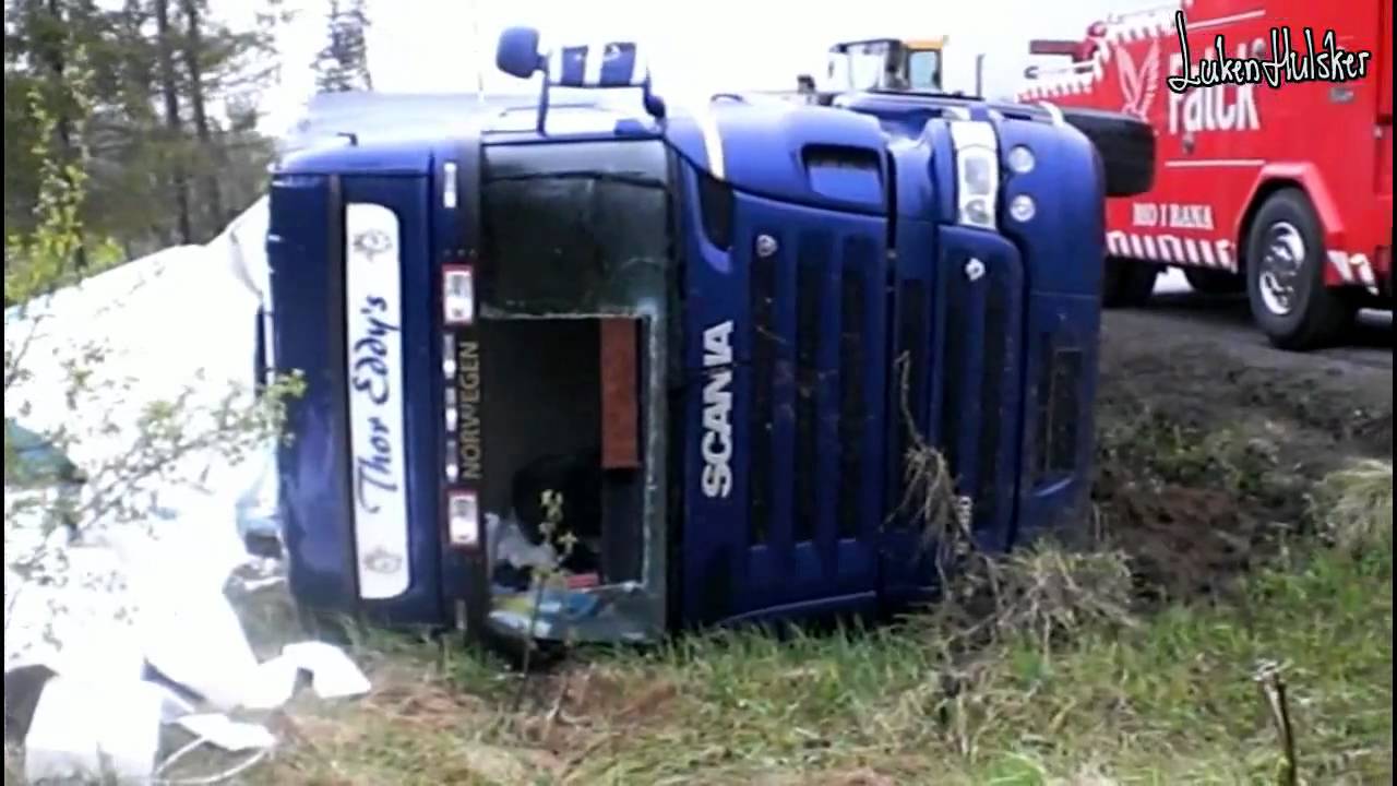 Thor Eddy's SCANIA truck crash E6 Norway