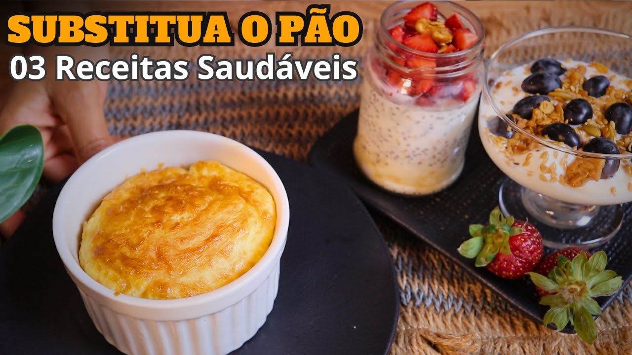 03 Receitas para Substituir o Pão no Café da Manhã Fácies e Saudáveis