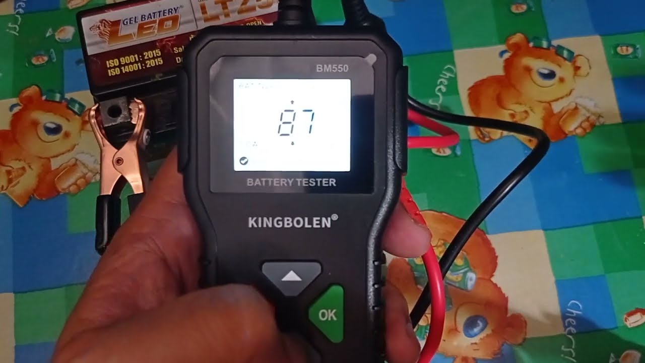 การใช้งาน เครื่องทดสอบแบตเตอรี่ KINGBOLEN  Bm550 (วัด CCA)