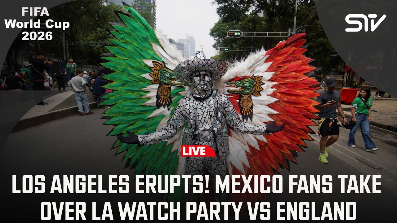 Live | Mexico Fans Gather for World Cup Watch Party in Los Angeles | ZO1H