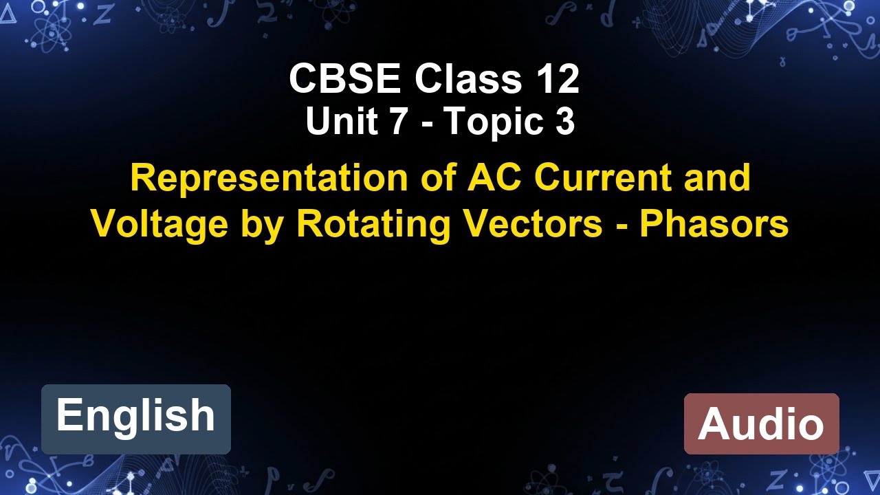 Unit 7 – Rep. of AC Current & Voltage by Rotating V... | CBSE 12th  (English) | The 5-Minute Teacher