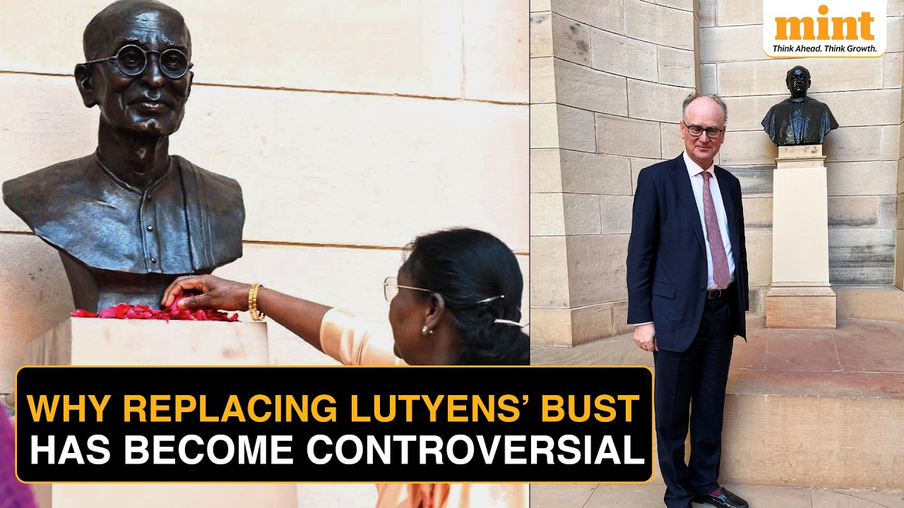 Lutyens’ Great-grandson Says THIS After Rajaji's Bust Replaces Lutyens' At Rashtrapati Bhavan