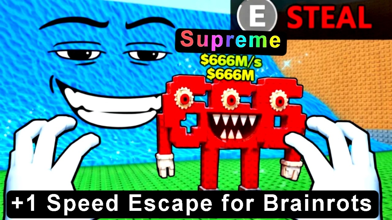 Supreme Brainrot in Roblox +1 Speed Escape for Brainrots