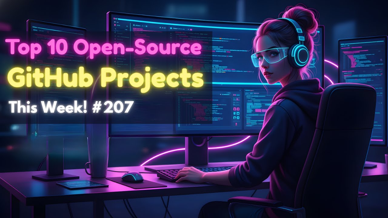 10 новых проектов GitHub: ИИ с открытым исходным кодом, нативный пользовательский интерфейс и дец...