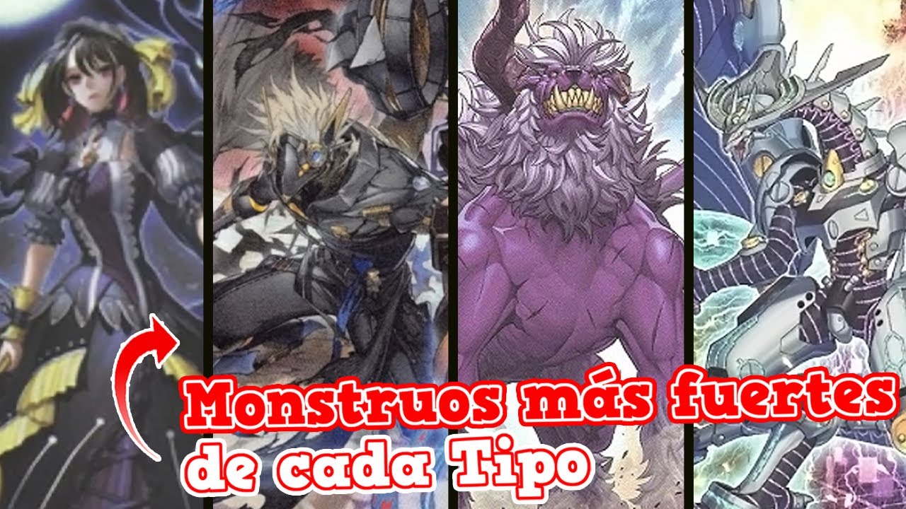 MONSTRUOS MAS FUERTES de CADA TIPO || Yugioh!