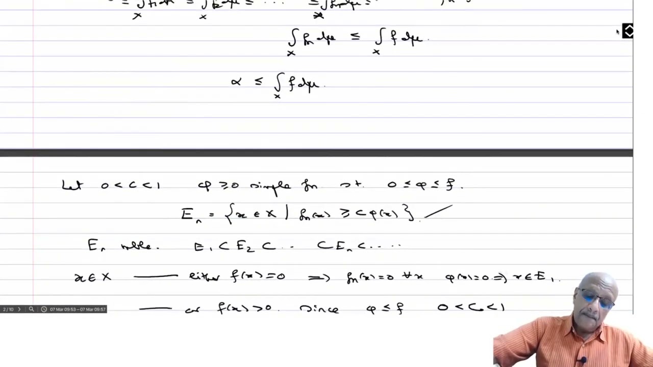 Monotone convergence theorem #swayamprabha