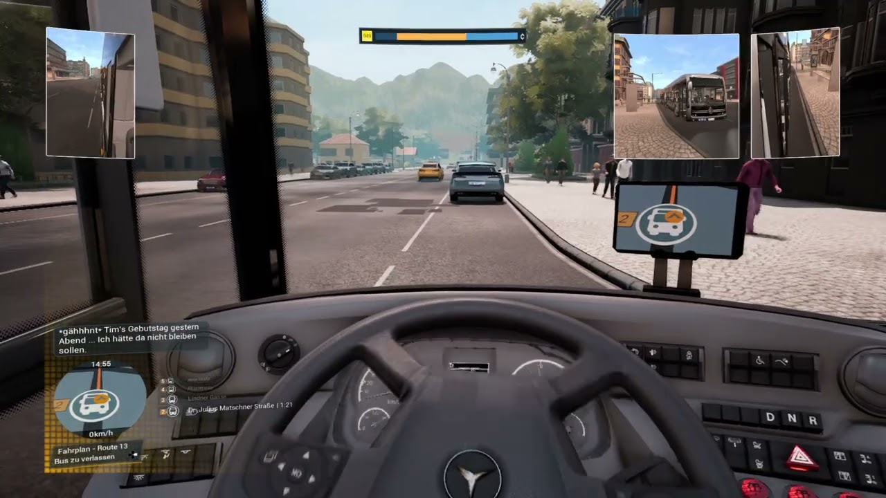 Bus Simulator 21 fahrt mit dem eCitaro Gelenkbus