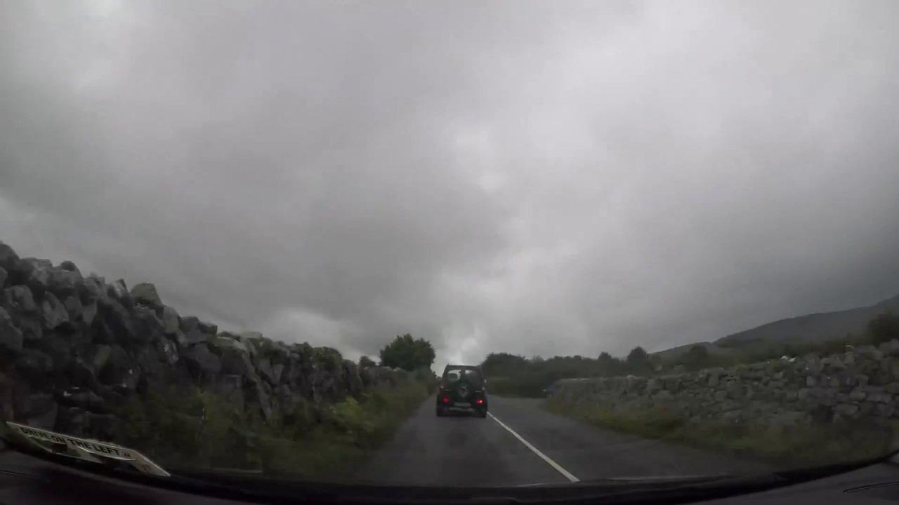 Ireland Galway to Cliffs of Moher Parking car time lapse