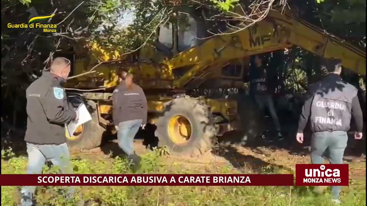 Scoperta discarica abusiva a Carate Brianza