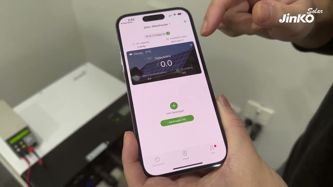 10. Jinko Suntank Wi-Fi Connection