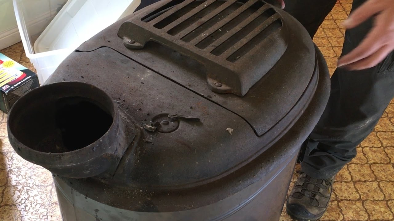 Fixing The Old Wood Stove At The Cabin