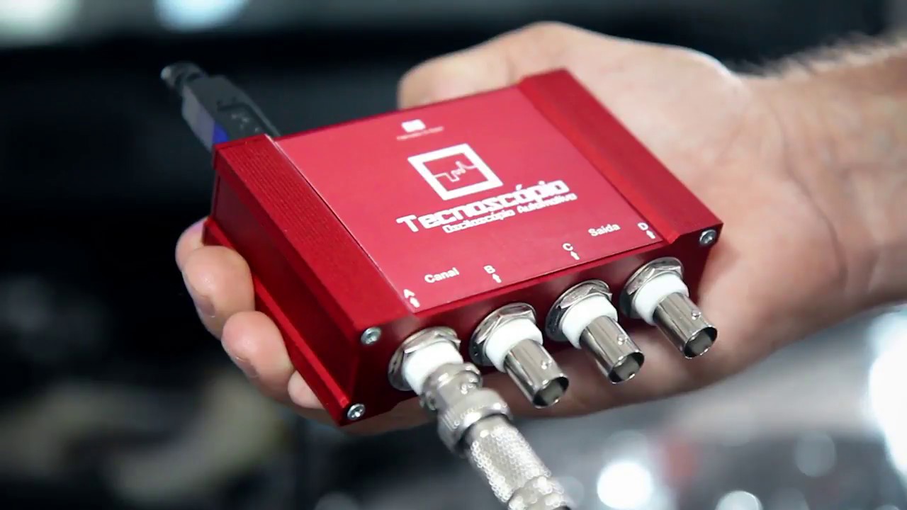 New Tecnoscopio osciloscopio automotivo testando secundario da bobina