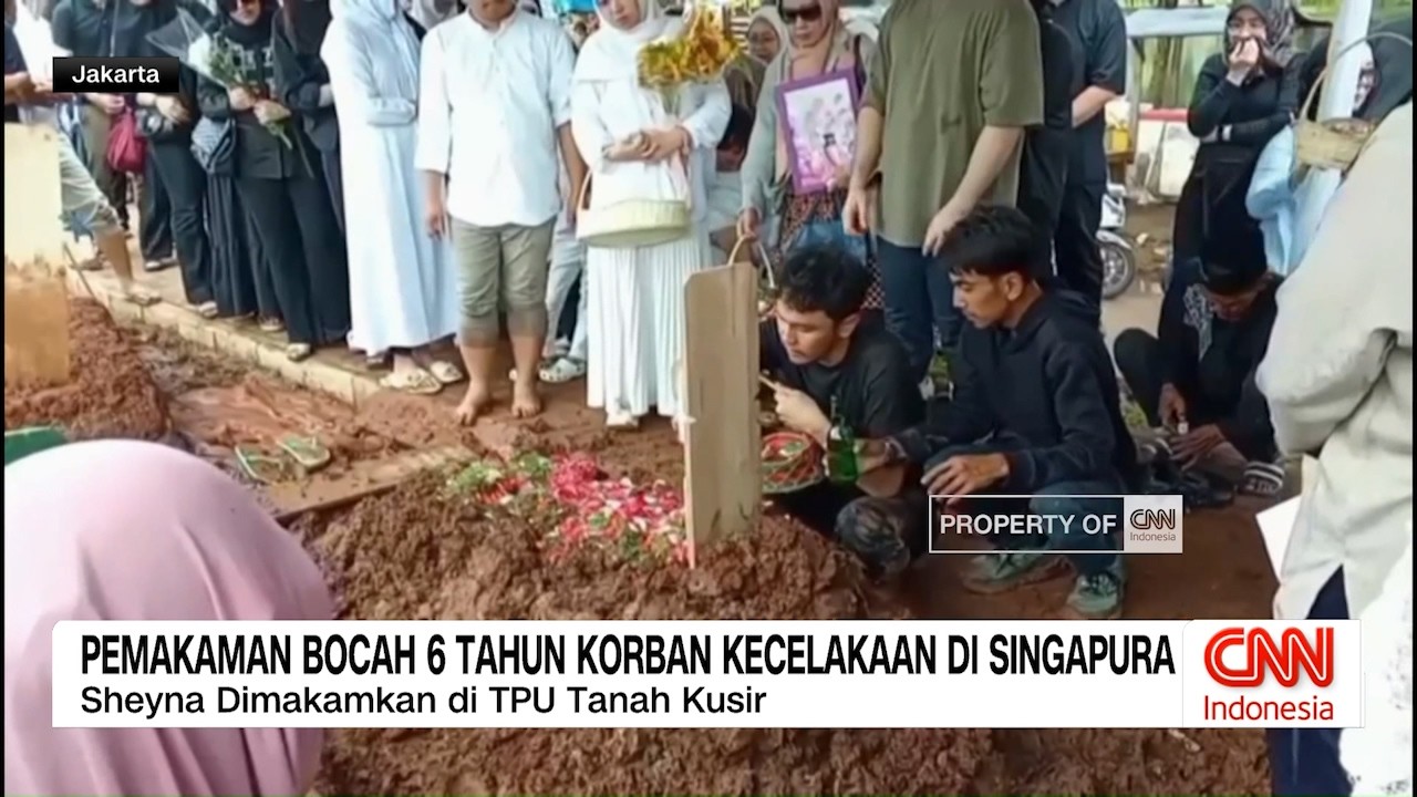 Pemakaman Bocah 6 Tahun Korban Kecelakaan di Singapura