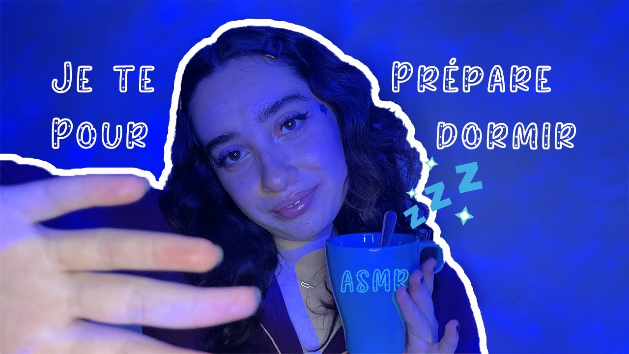🌙 ASMR FRANÇAIS : ROLEPLAY, JE TE PRÉPARE POUR DORMIR 😴 (proche du micro,skincare,décompte...)