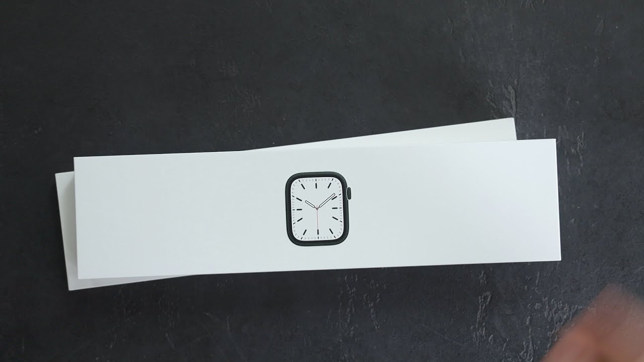 Unboxing Apple Watch Series 7 Green Aluminum w/ Sequoia Green Leather Link