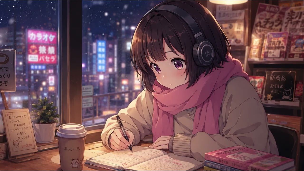 No Talking Study With Me 📚 | Korean Cafe Study Vibes ☕ | Seoul Midnight Radio