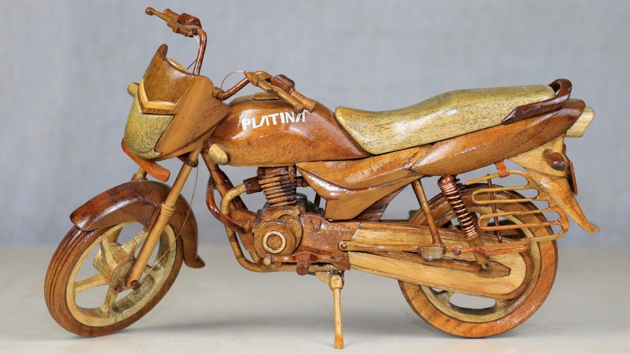 BAJAJ PLATINA 100 || How to Make Wooden Bike Model II