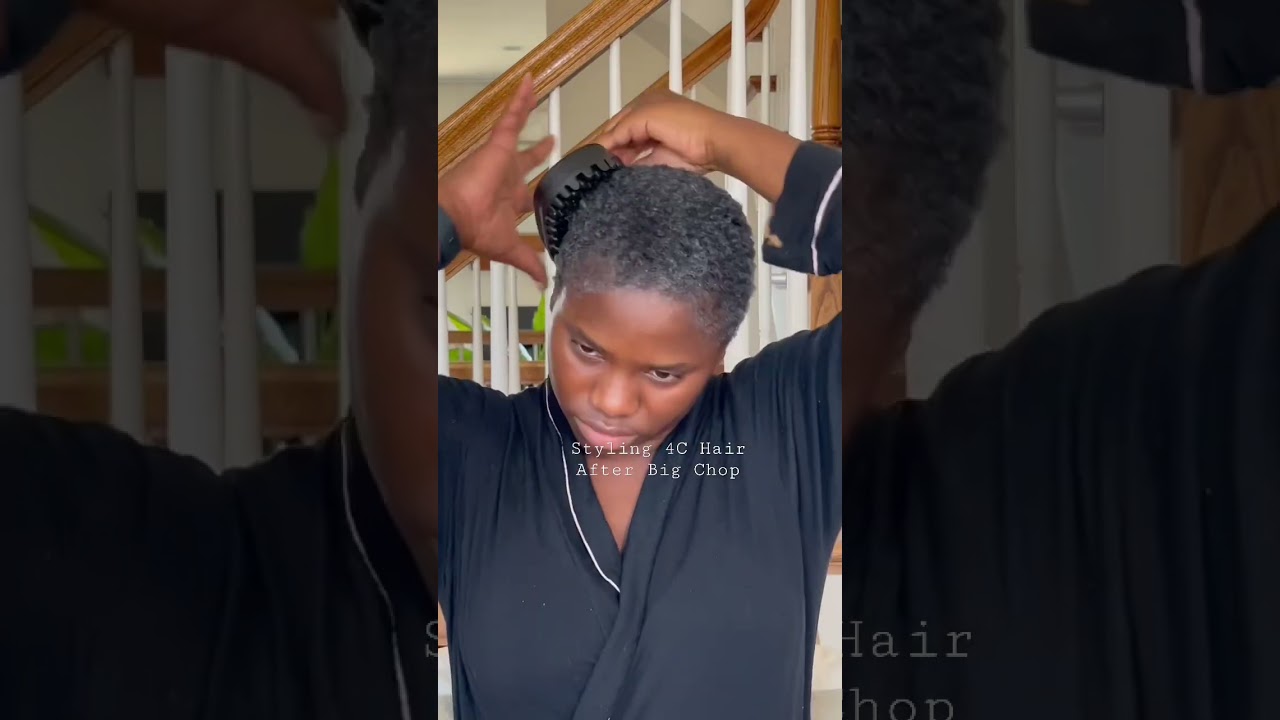 Styling 4C Hair After Big Chop #bigchop #hairgrowthjourney