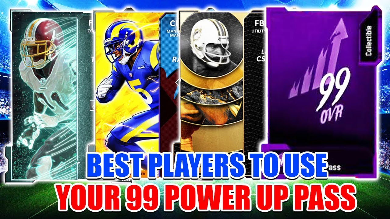 BEST PLAYERS TO USE YOUR 99 OVR POWER UP PASS! MADDEN 22 ULTIMATE TEAM