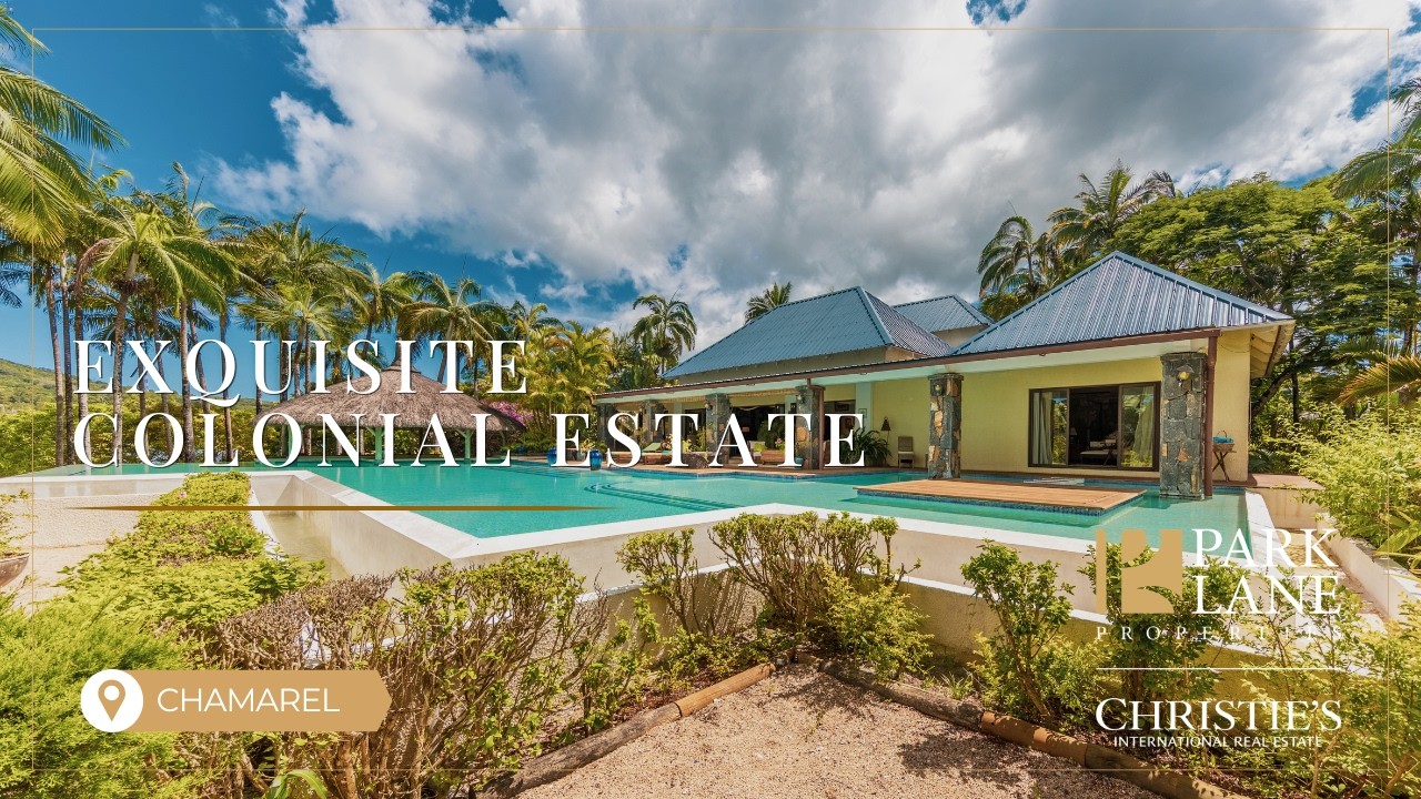 Colonial Estate for Sale in Chamarel, Mauritius - Nature, Space & Investment Potential