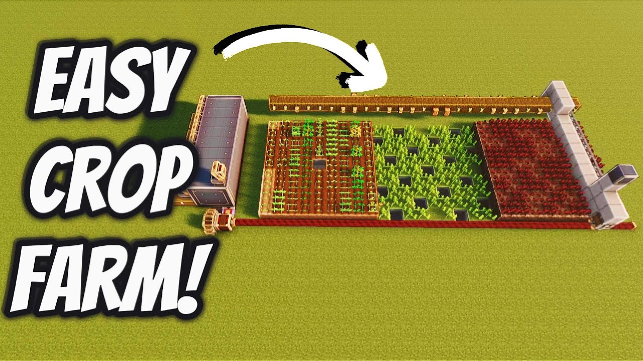 How To Build An Easy Automated Crop Farm Using The Create Mod!