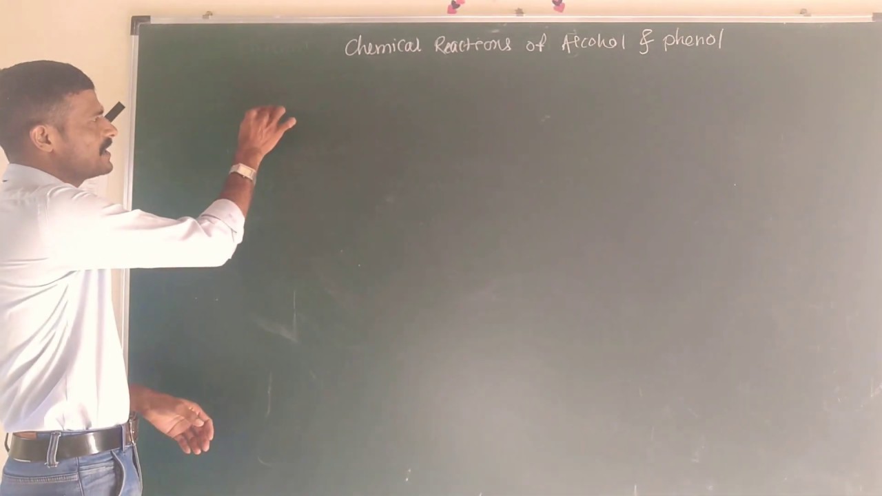Lect-14- Alcohol Phenol Ether ,Chemical reactions , Breaking of O-H bond , formation of Ester