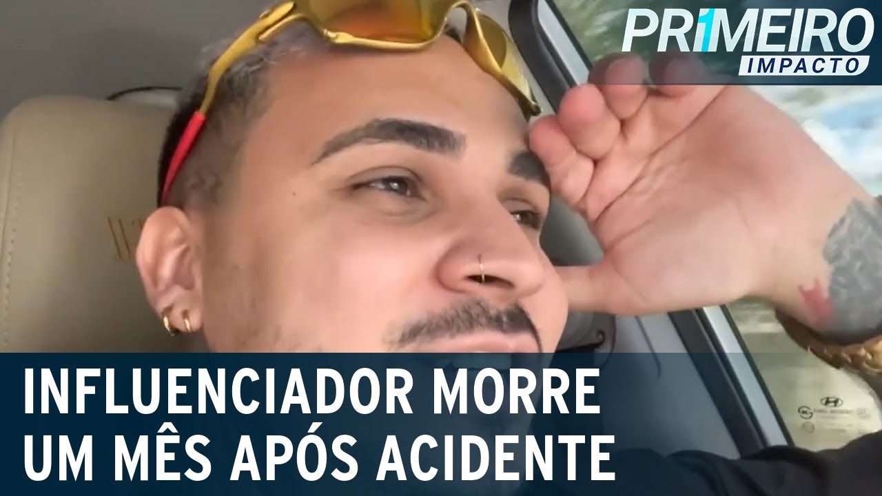 Morre influenciador que sofreu acidente em rodovia há quase um mês | Primeiro Impacto (30/01/23)