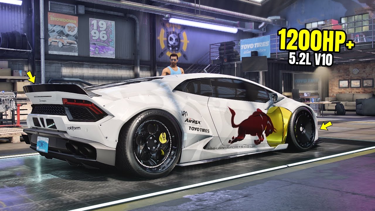 Need for Speed Heat Gameplay - 1200HP+ MAD MIKE LAMBORGHINI HURACAN Customization | Drift Build