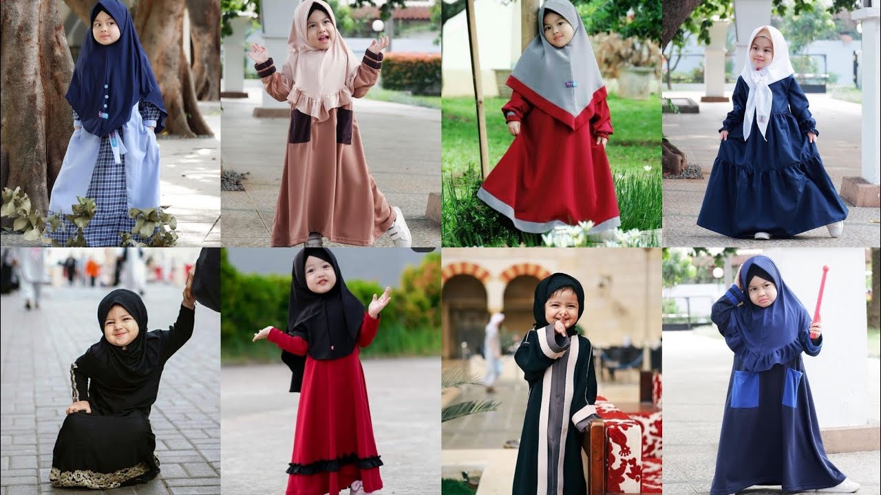 New Abaya design for Kids 2024 | Baby girl abaya hijab collection | Stylish abaya hijab design ideas