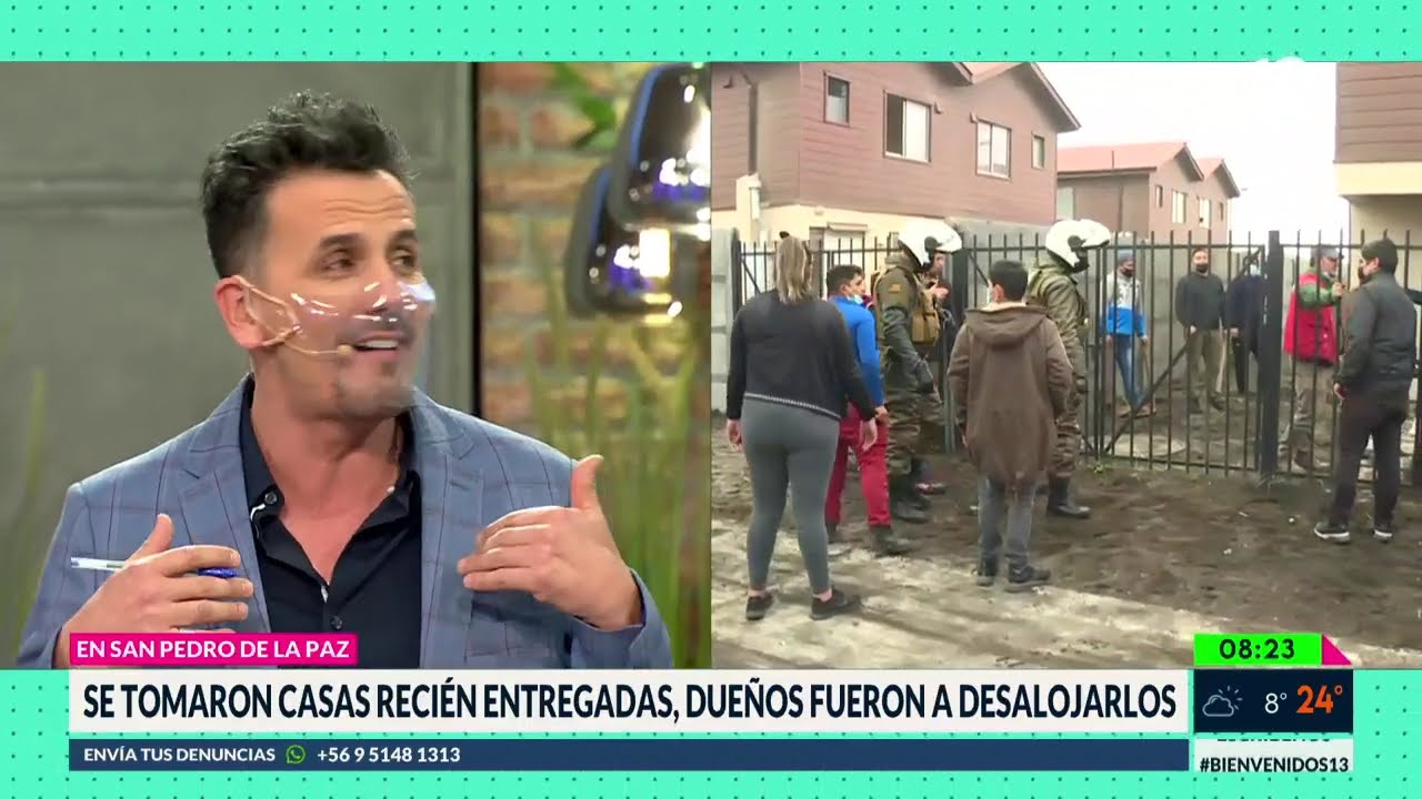 Familias se toman las casas, dueños fueron a desalojarlos. Bienvenidos, 2021.